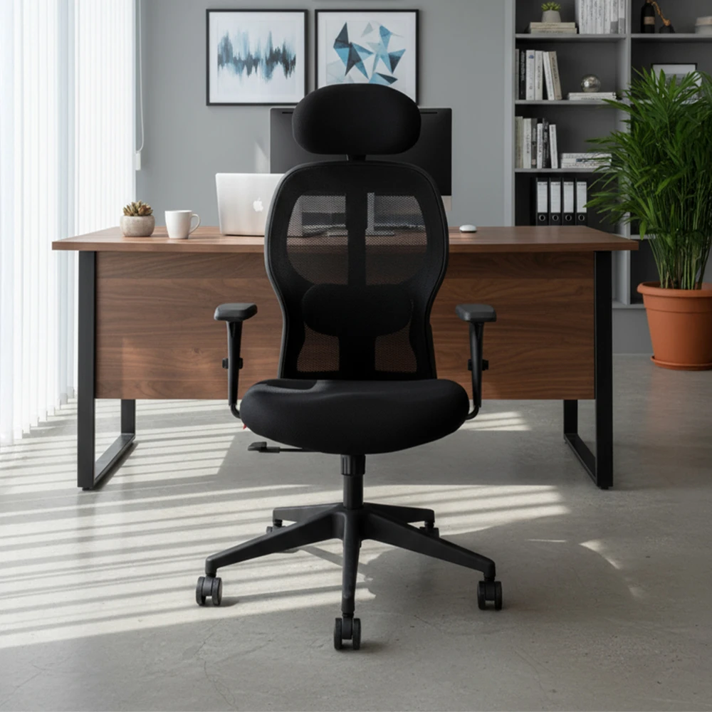 Ryder High Back Mesh Chair Black - Image 7