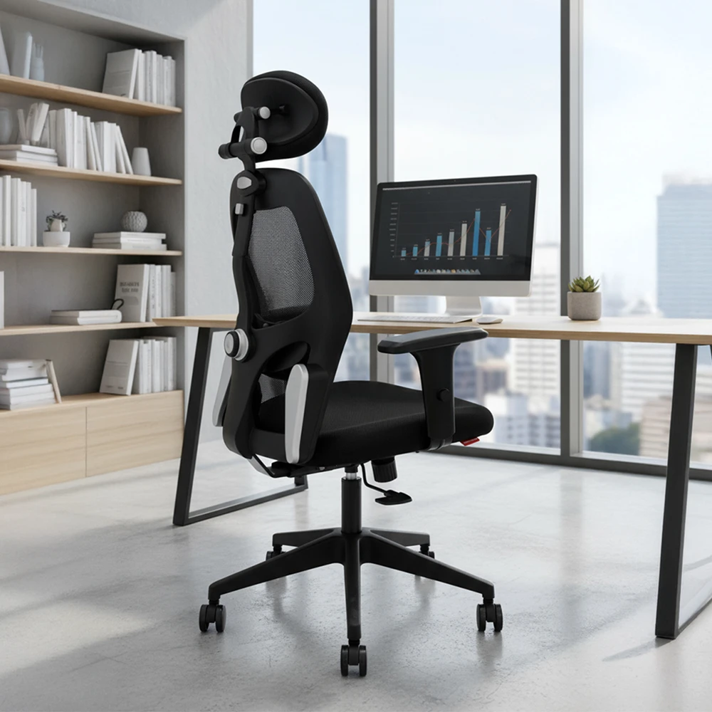 Ryder High Back Mesh Chair Black - Image 8